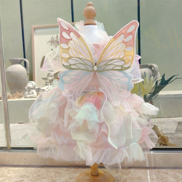 Vestido Infantil con Alas de Mariposa - Diseño de Personalidad