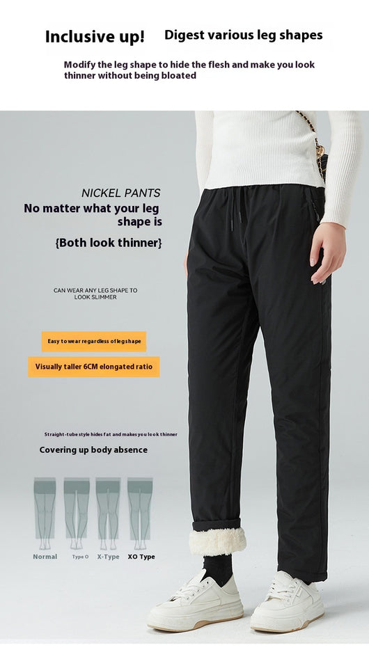 Pantalones Tácticos Impermeables Acolchados con Lana de Cordero para Hombre y Mujer - Image 25