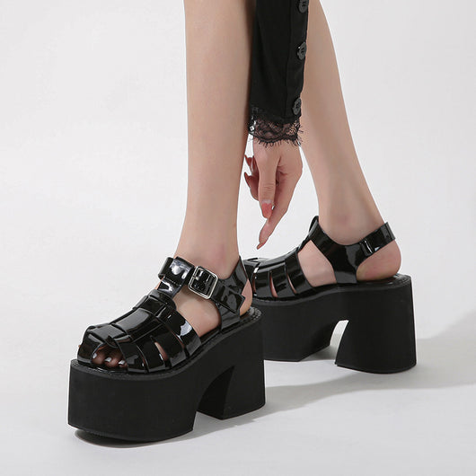 Sandalias Plataforma Tacón Grueso Verano Muffin - Image 3