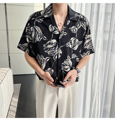 Camisa Cubana de Lino Drapeado Rosa para Verano - Image 16