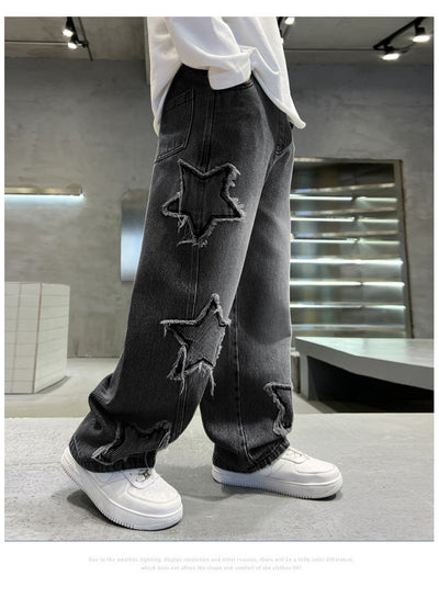 Jeans Anchos Pentagrama para Niños - Estilo Moderno y Cómodo - Image 12