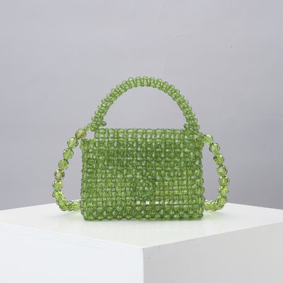 Bolsa Diagonal Tejida Artesanal Mini - Diseño Cute Acrílico Hecho a Mano - Image 2