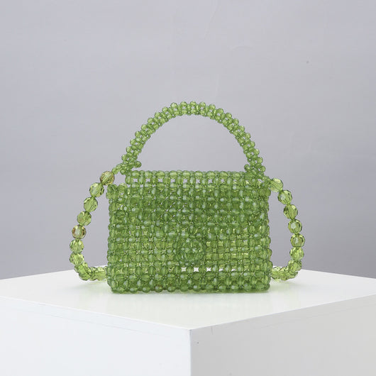 Bolsa Diagonal Tejida Artesanal Mini - Diseño Cute Acrílico Hecho a Mano - Image 2