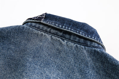 Chaqueta Denim con Costuras Irregulares y Efecto Dos Piezas - Image 17