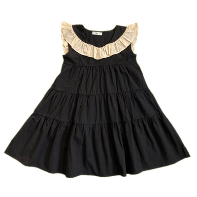 Vestido Combinado con Chaleco y Falda Larga Estilo Loto - Image 6
