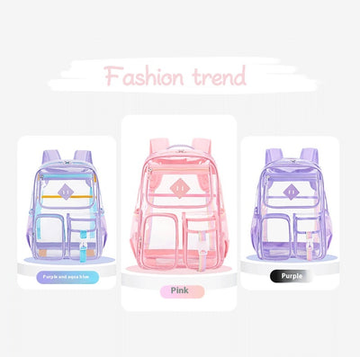 Mochila Escolar Transparente Impermeable para Primaria y Secundaria - Image 23