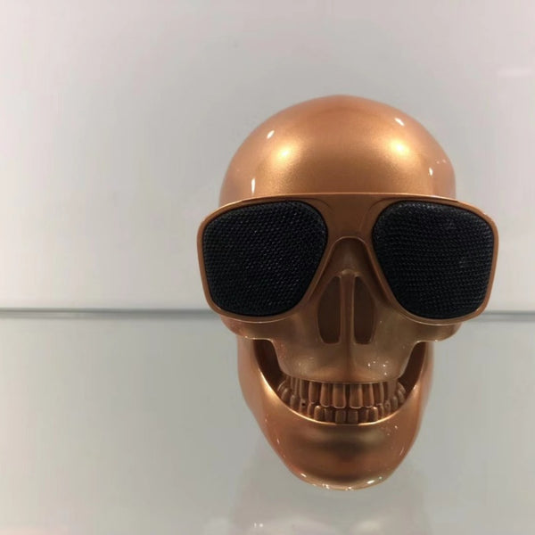 Parlante Bluetooth Portátil Calavera - Diseño Divertido para Exteriores