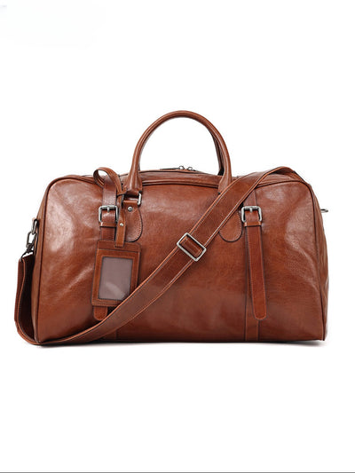 Bolsa de Viaje Ejecutiva de Cuero Estilo Retro - Gran Capacidad - Image 7