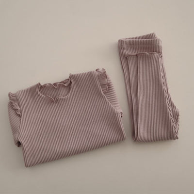 Conjunto de Pijama Infantil de Algodón con Tiras en las Axilas - Image 20