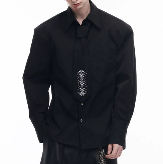 Camisa Polo con Bordado Deconstruido y Diseño Minimalista - Image 21