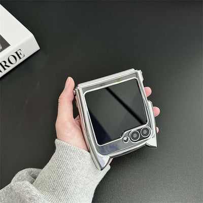 Funda Plegable para Teléfono con Orejas de Gato y Acabado Electrochapado Transparente - Image 8