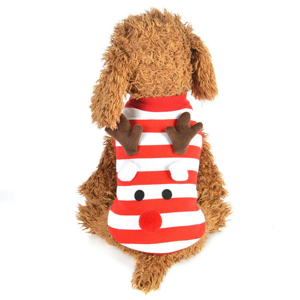 Abrigo Navideño para Perros Diseño Reno Transformable