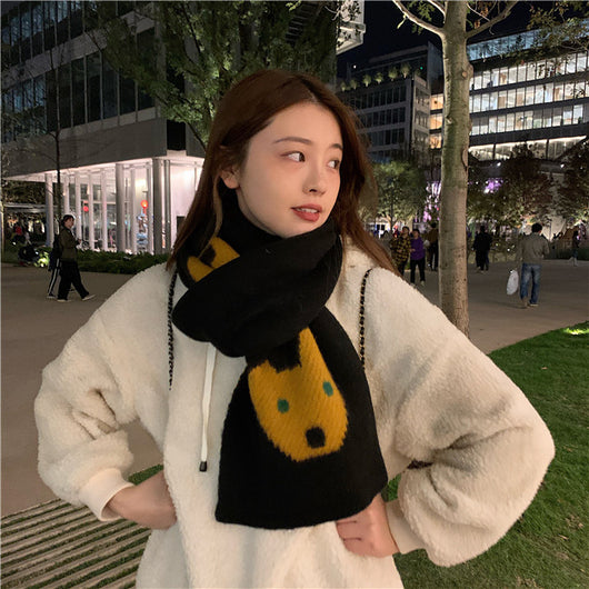 Bufanda Oso Kawaii Japonés para Mujer - Suave, Cálida y Versátil - Image 8