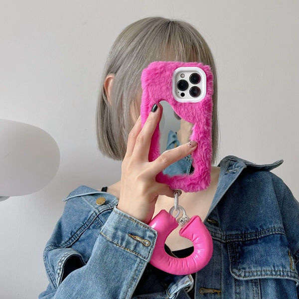 Funda Espejo de Maquillaje Esponjosa para Teléfono