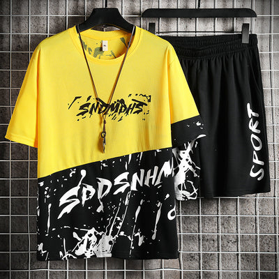 Conjunto Juvenil Estampado de Dos Piezas - Casual y Versátil - Image 9