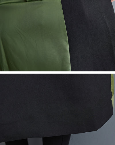 Abrigo Cardigan Doble Capa con Cuello Combinado - Estilo Casual Elegante - Image 12