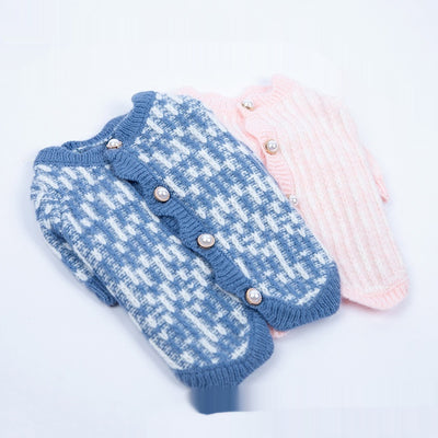 Cardigan Suéter de Perla para Mascotas Otoño e Invierno - Image 5