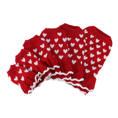 Suéter Cálido para Perro Diseño Amor Rojo Otoño Invierno - Image 6
