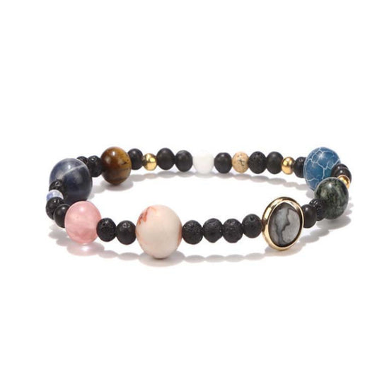 Pulsera del Sistema Solar con Piedras Naturales - Chakras y Energía Cósmica - Image 2