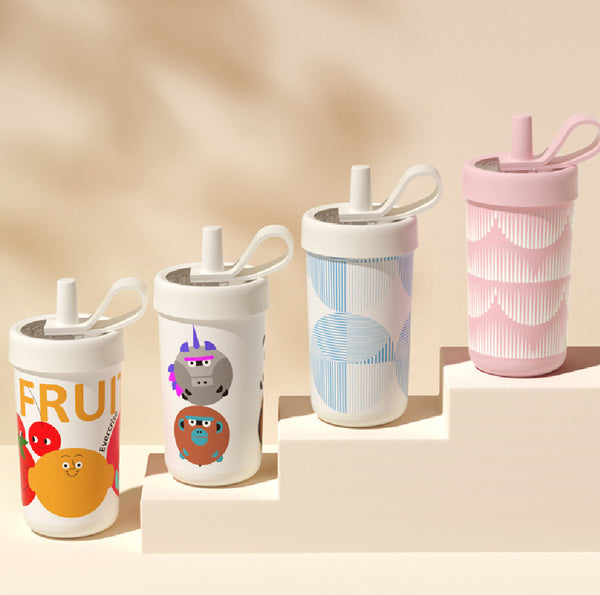 Vaso Térmico de Acero Inoxidable con Pajilla Hueca