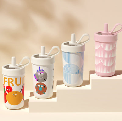 Vaso Térmico de Acero Inoxidable con Pajilla Hueca