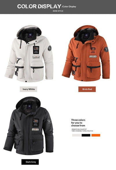 Chaqueta de Trabajo Tipo Piloto con Capucha para Hombre - Image 20