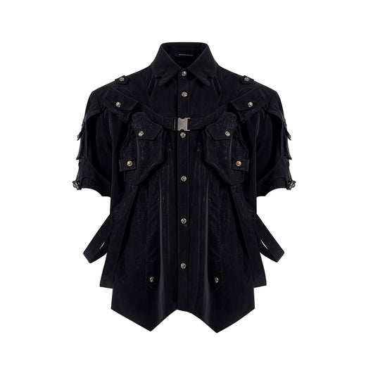 Chaqueta Bandage de Manga Corta para Hombre Dark Pioneer - Image 12
