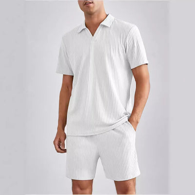 Conjunto Casual de Polo y Shorts para Hombre - Image 3