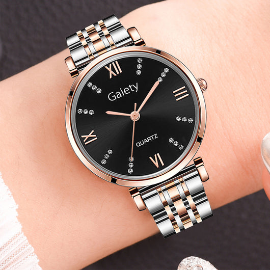 Reloj de Cuarzo Elegante para Mujer con Diamantes y Diseño de Moda - Image 2