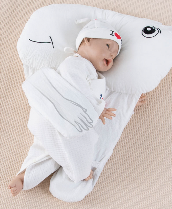 Almohada Correctora de Cabeza Plana - Transpirable y Cómoda para Bebés