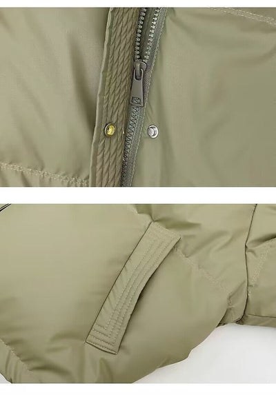 Chaqueta Acolchada de Cuero PU sin Lavado - Abrigo Corto Grueso para Mujer - Image 26