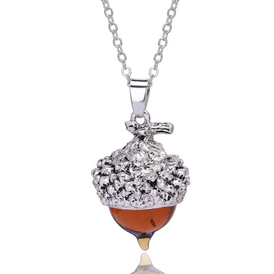 Collar Colgante de Cristal Gota de Agua con Borlas - Joyería Bronce Antiguo y Plata para Mujer - Image 14