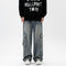 Pantalones Rectos Anchos Estilo Retro para Hombre
