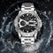 Reloj Empresarial Doble Pantalla Luminoso Resistente al Agua