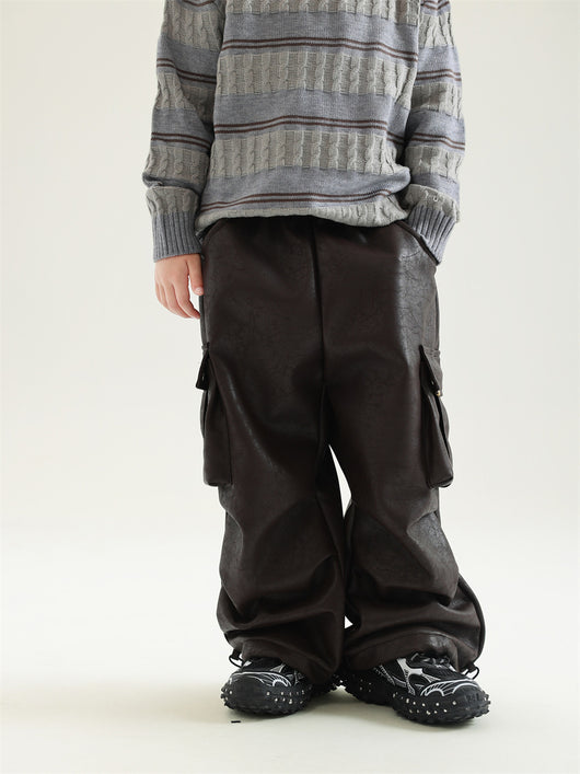 Pantalones de Trabajo en Cuero con Forro Polar para Niño - Image 17