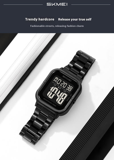 Reloj Digital Skmei para Hombre con Pantalla Luminosa y Diseño Minimalista - Image 14