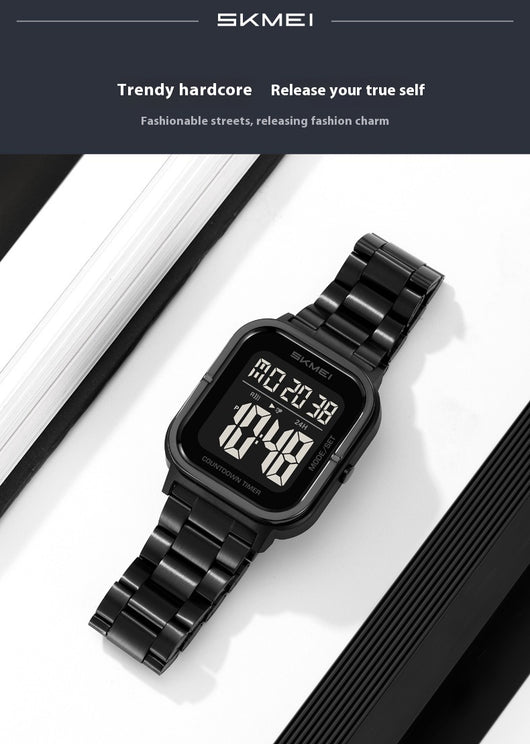 Reloj Digital Skmei para Hombre con Pantalla Luminosa y Diseño Minimalista - Image 14