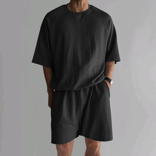 Conjunto Deportivo Hombre Shorts y Playera Terry Cuello Redondo