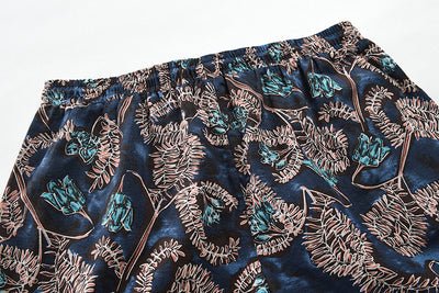 Pantalones Holgados de Algodón y Lino Multicolor para Hombre - Image 14