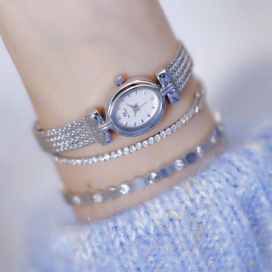 Reloj de Plata Minimalista Lujo Temperamento Clásico