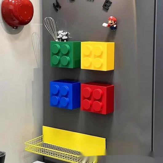 Organizador Magnético de Refrigerador con Soporte para Plástico y Pajillas