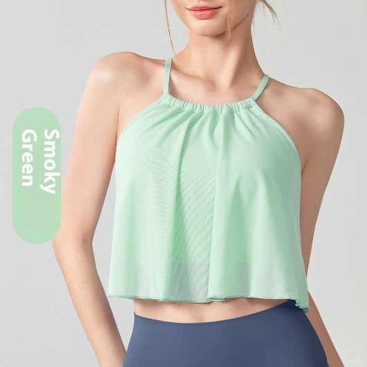 Chaleco Deportivo de Malla para Yoga - Top Suelto para Mujer - Image 11