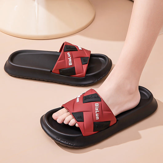 Pantuflas de Bloques de Color para Parejas - Cómodas Zapatillas de Casa con Suela Antideslizante - Image 6