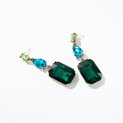 Aretes de Cristal Lujo Geométricos con Gota de Agua - Image 18