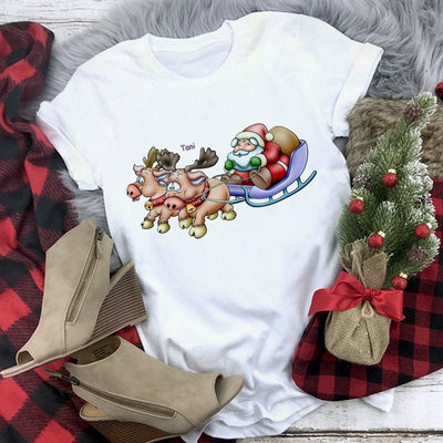 Playera Navideña Estampado Santa Claus - Diseño Casual Unisex - Image 14