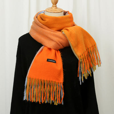 Bufanda de Invierno Bicolor en Cashmere Suave y Cálida - Image 14