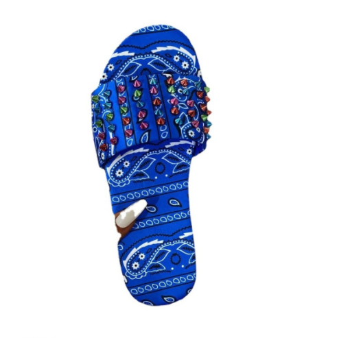 Sandalias Planas Casual con Remaches y Estampado Europeo - Image 8