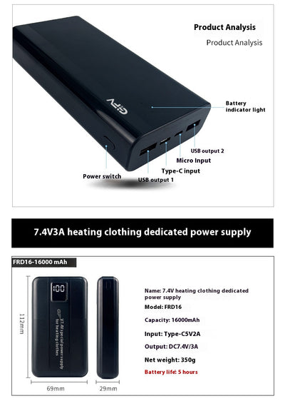 Batería Portátil con Tecnología de Calefacción para Ropa - Image 22