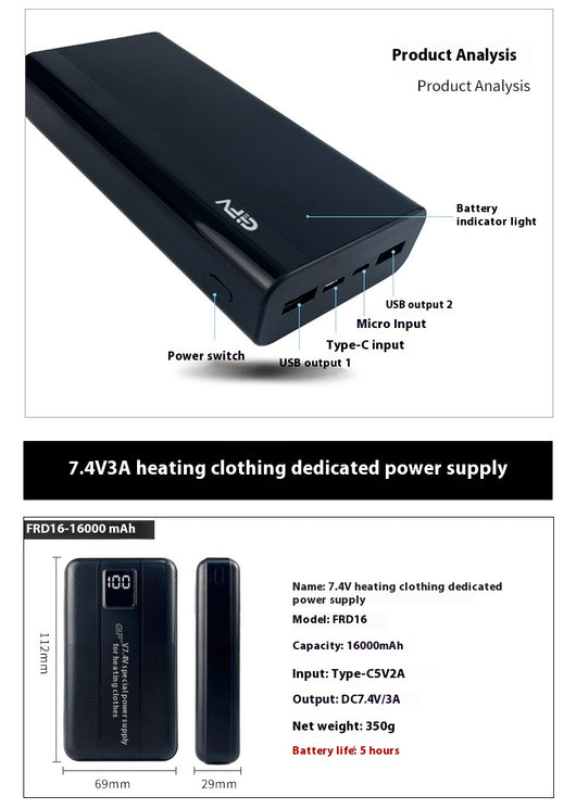 Batería Portátil con Tecnología de Calefacción para Ropa - Image 22