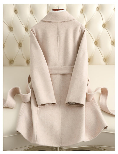 Abrigo Reversible de Cachemira Mediano para Mujer - Image 12